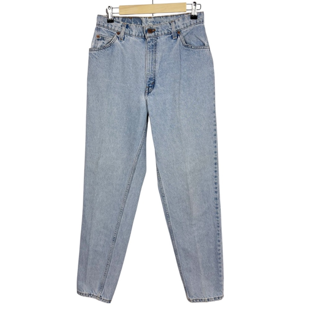 Vintage 90s Levis Orange Tab Jeans Women’s Size 12 950 Relaxed Fit Tapered Leg